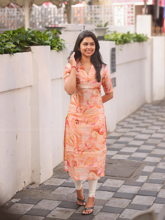 பீச் டஸ்ஸர் குர்தி