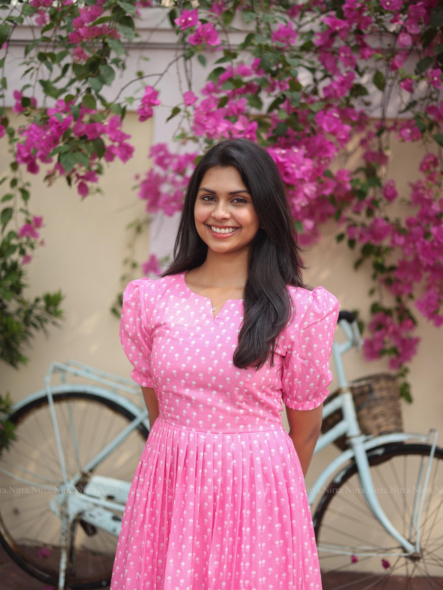 Pink muslin maxi