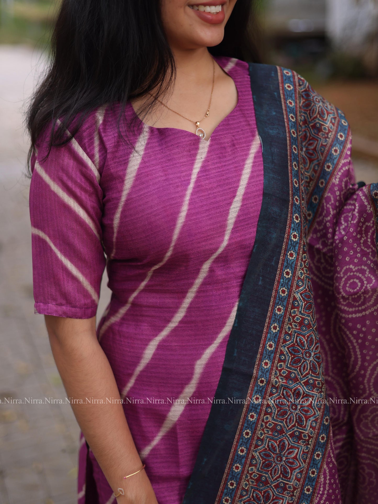 Violet Kota top and shawl set
