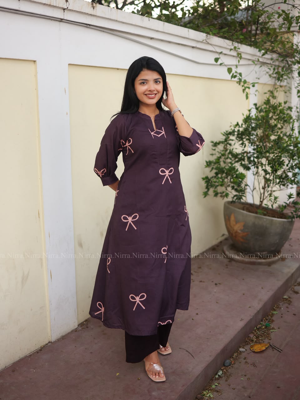 Brown cotton co-ord set