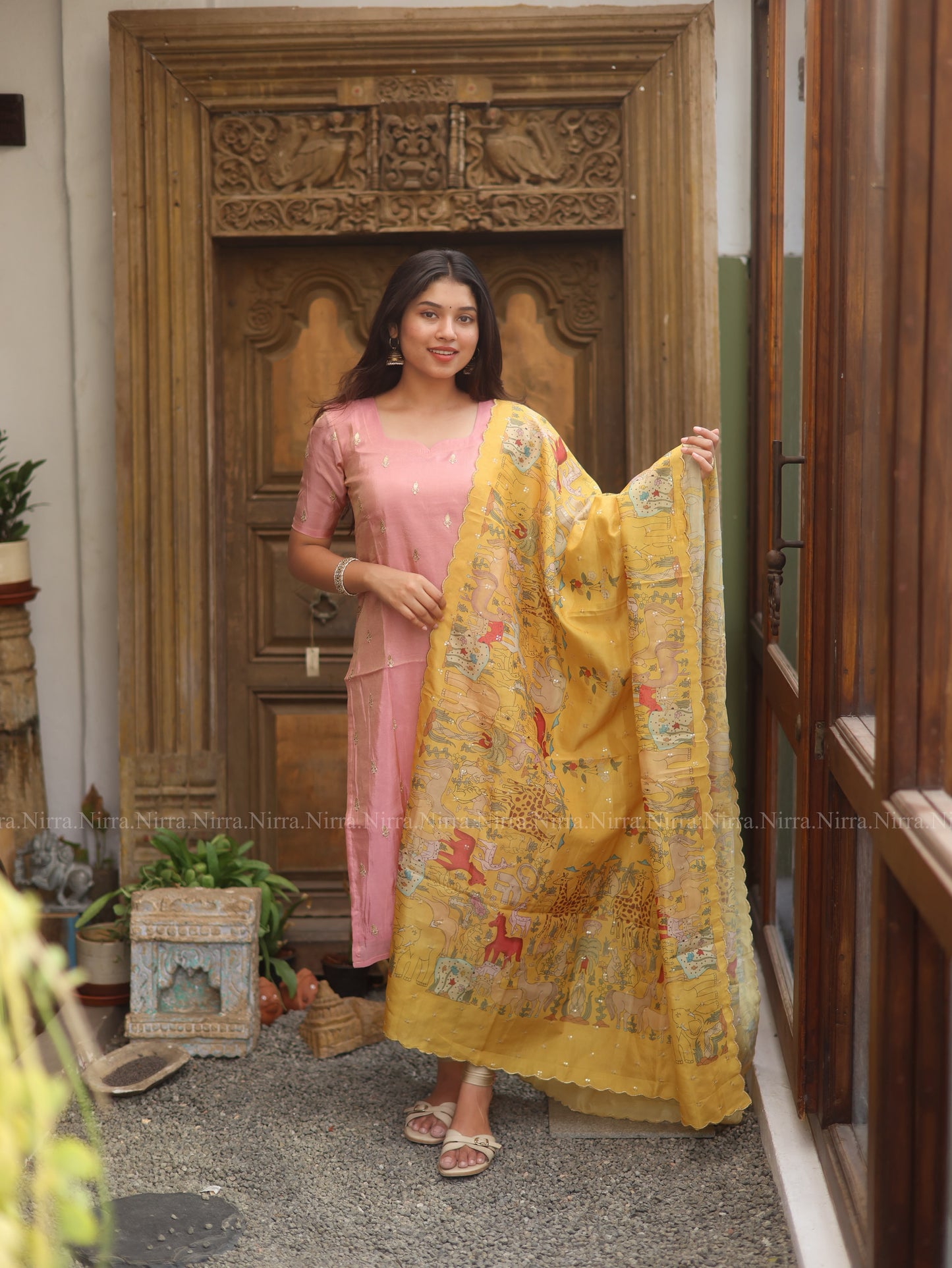 Blush Pink and yellow tissue set